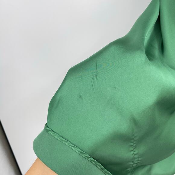 Lovers and Friends | Boa Mini Dress in Green Satin Cowl Neck Slip S w/ Tags - Picture 8 of 14